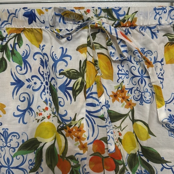 Johnny Was Citrus and Floral Sleep Set Size Large - Picture 4 of 5